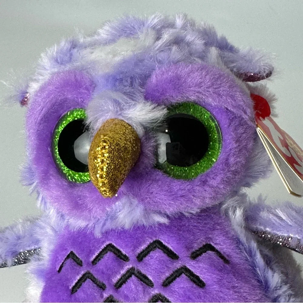 Ty Beanie Boos Owlivia the Purple Owl 5”